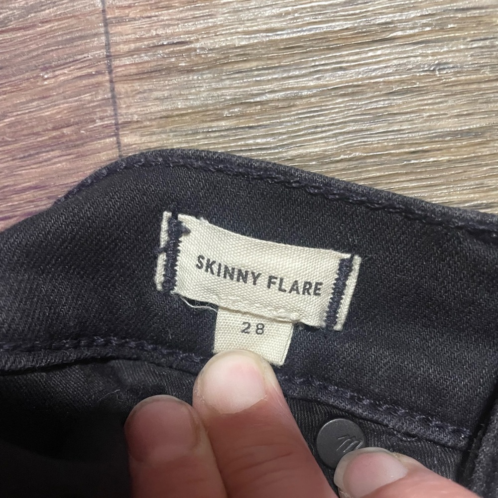 Madewell skinny flare black jeans size 28 - Picture 5 of 5